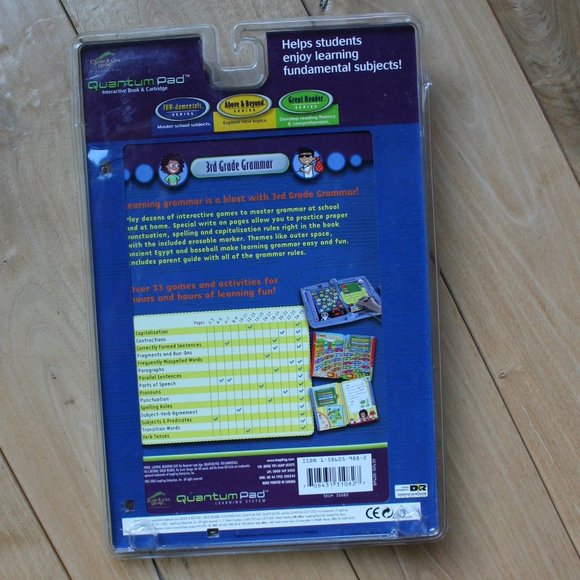 Quantum Leap Pad book, 3rd Grade Grammer Interactive Learning - Picture 3 of 4